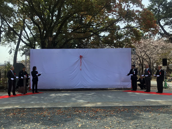 宮本武蔵・佐々木小次郎除幕式